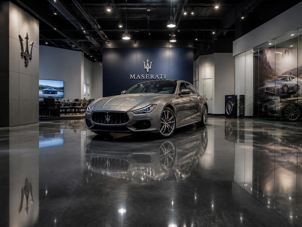 Pewter metallic showroom, Los Angeles