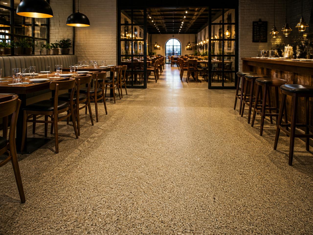 Quartz restaurant floor, Seattle